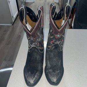 Children’s Size 3 Real Leather Cowboy Boots